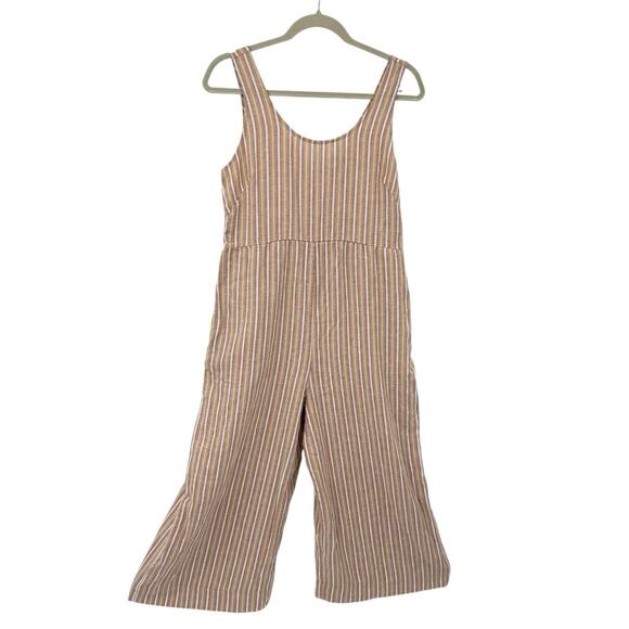 Patagonia Sleeveless Jumpsuit XS Garden Island Evening Mauve Striped Hemp NWT - Picture 2 of 15